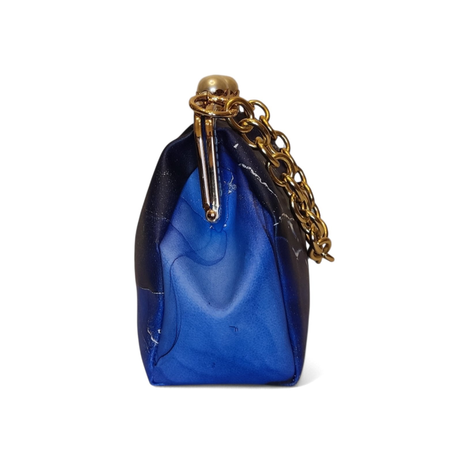 Midnight Marble Clutch