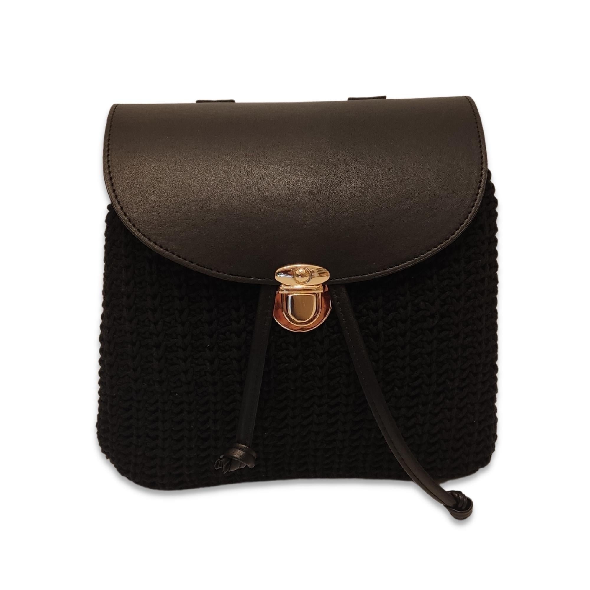 Πλεκτό backpack Alterbag - Μαύρο
