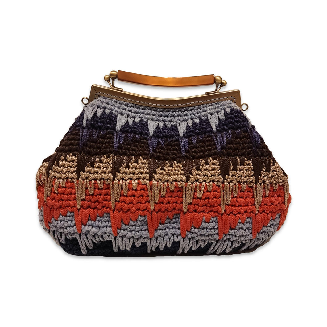 Πλεκτό vintage clutch - Multicolor